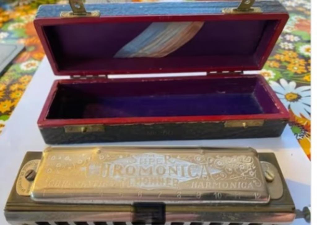 Mondharmonica Hohner, Muziek en Instrumenten, Blaasinstrumenten | Mondharmonica's, Ophalen, Met koffer of doosje, C-mondharmonica