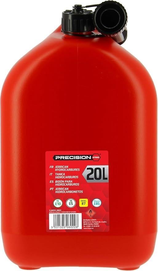 bidon | 20 L | rouge | LIVRAISON GRATUITE, Neuf, -, --, PRECISION STEEL