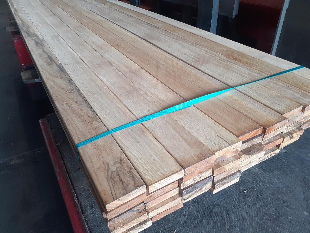 Ensembles complets de terrasses en bois dur 21 x 90 mm, Neuf, Bois dur, 250 cm ou plus, Enlèvement ou Envoi