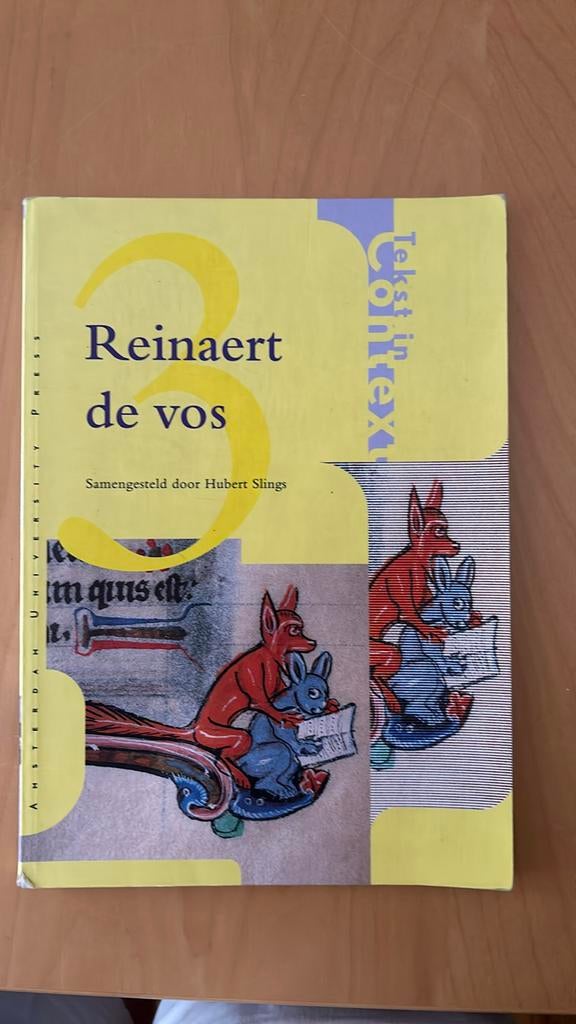 Reinaert de vos, Boeken, Studieboeken en Cursussen, Gelezen, Ophalen of Verzenden