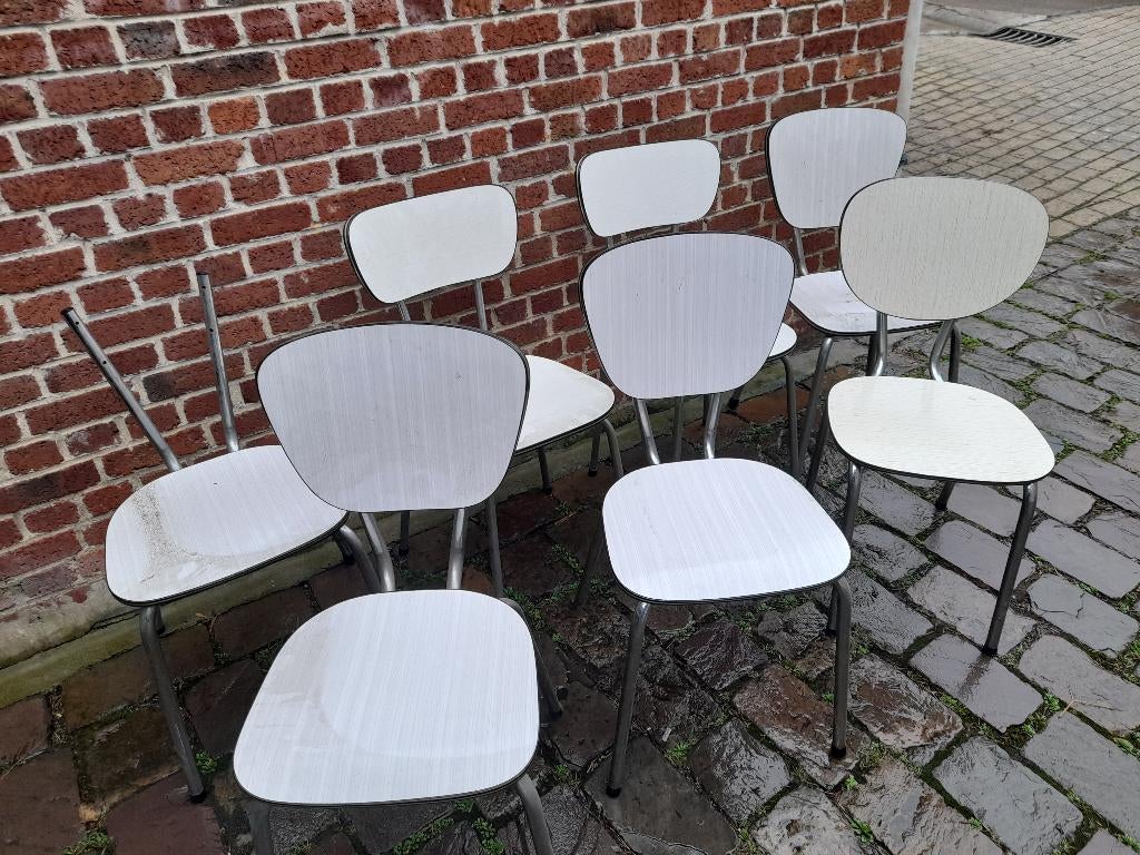 Chaises formica, Enlèvement, Blanc, Vintage, Cinq, Six Chaises ou plus