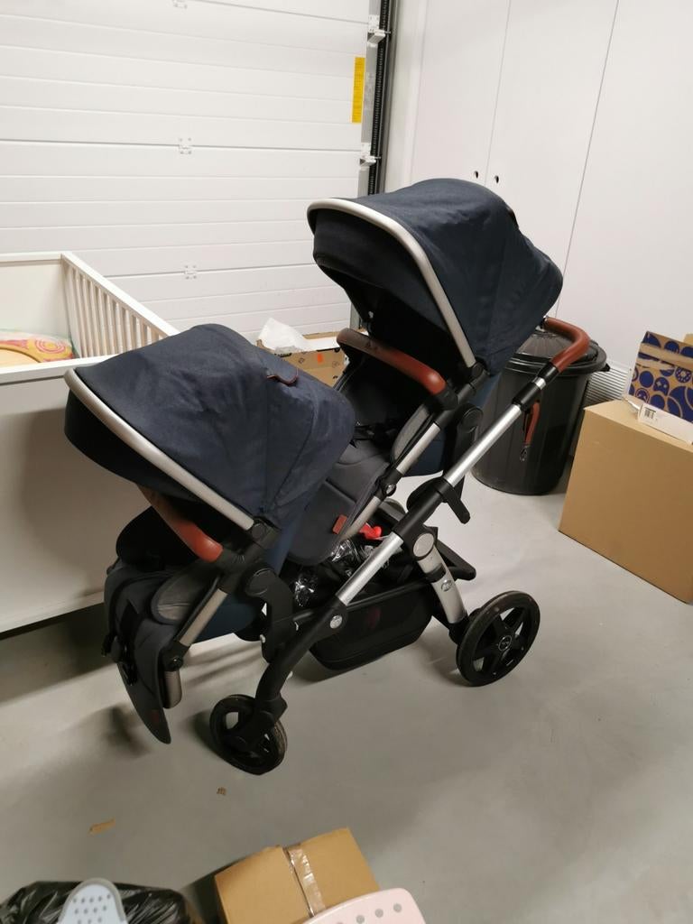 Buggy double Silver Cross Wave, Enfants & Bébés, Autres marques, Tige de poussée réglable, Enlèvement, Utilisé