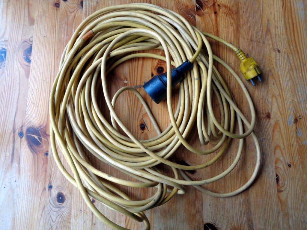 Rallonge électrique 25m, Bricolage & Construction, Enlèvement ou Envoi, Utilisé, Câble ou Fil électrique