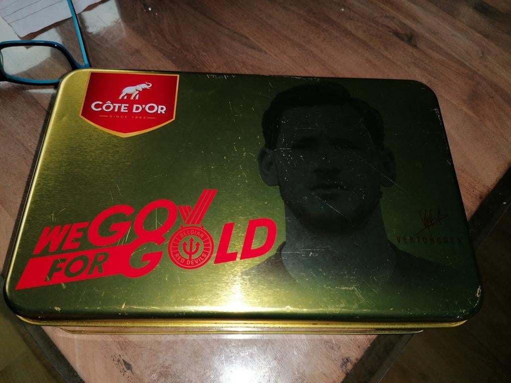 Blikken doos côte d'or verthongen, Verzamelen, Ophalen of Verzenden