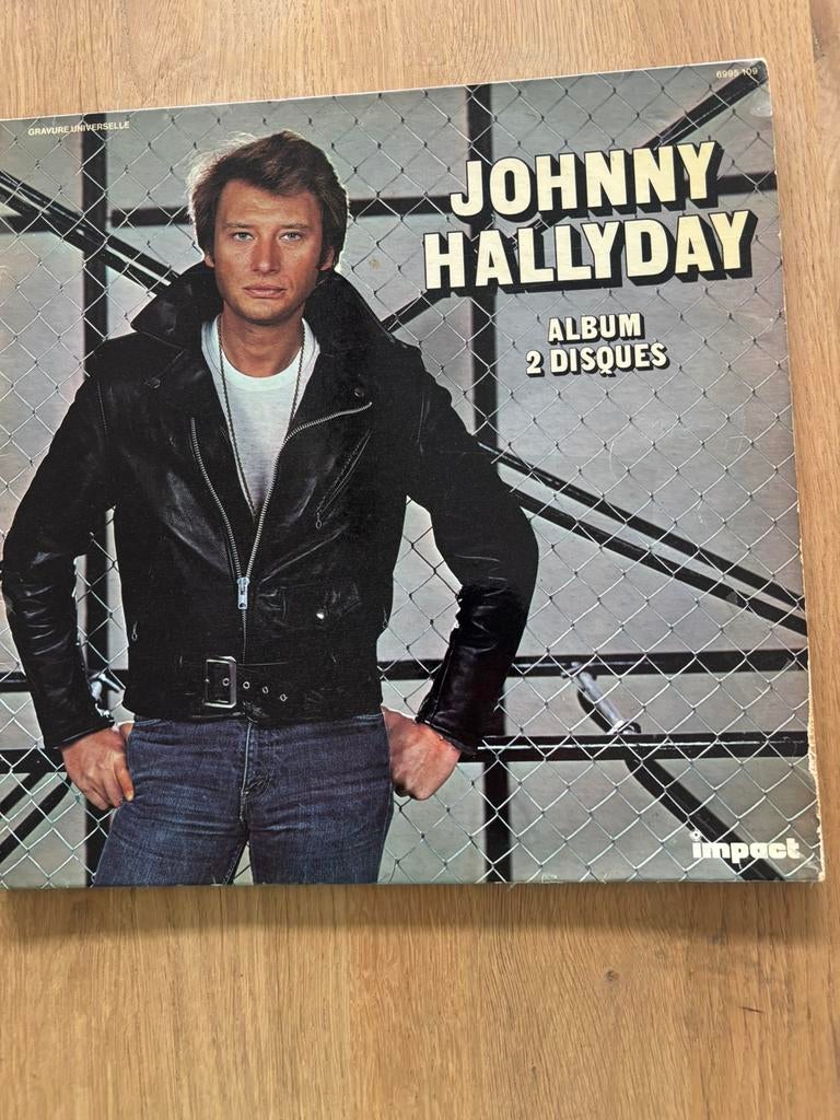 Double vinyle Johnny Hallyday 33 Tours, Enlèvement ou Envoi, Utilisé, 12 pouces, Dance populaire
