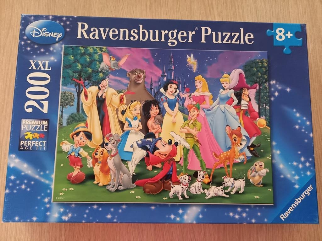 Puzzel Disney-figuren vanaf 8 jaar (200 stukjes), Ophalen, Meer dan 50 stukjes, Zo goed als nieuw, 6 jaar of ouder