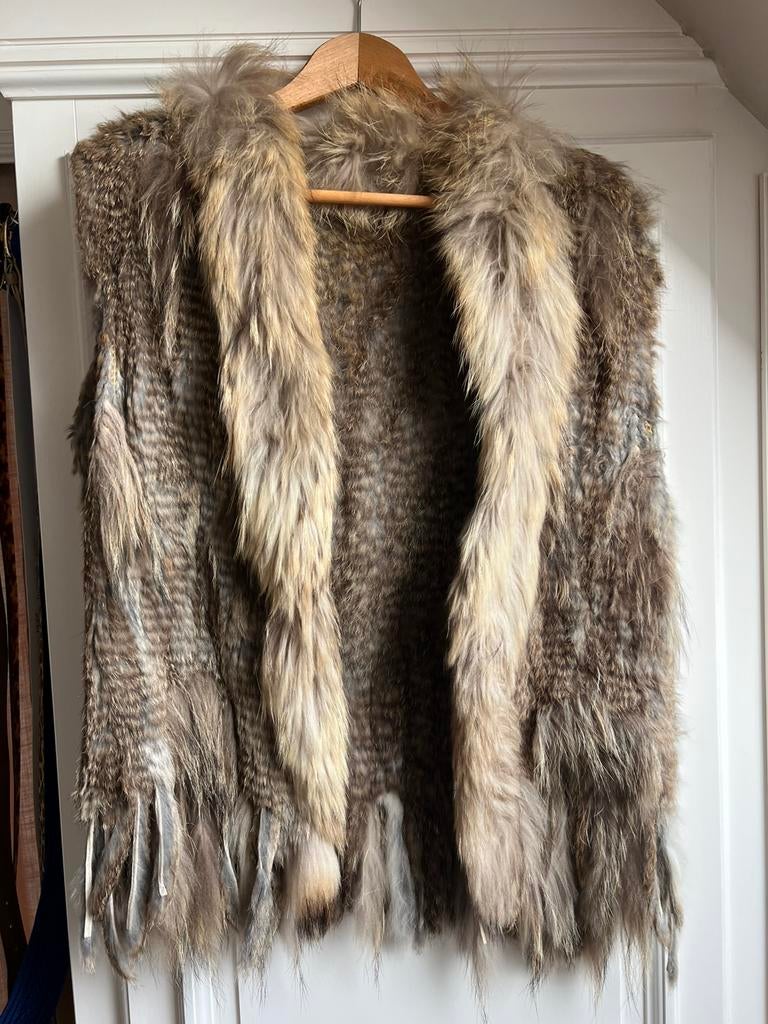 Veste sans manche en fourrure de lapin, Vêtements | Femmes, Enlèvement ou Envoi, Comme neuf, Taille 38/40 (M), Beige