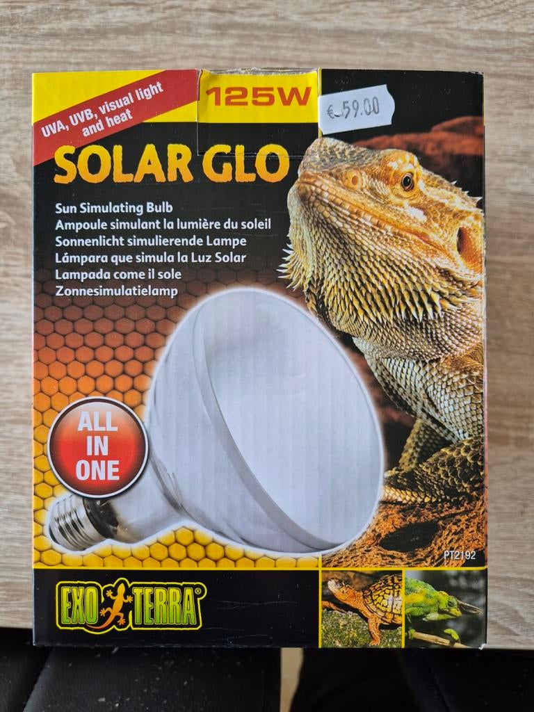 Solar glo 125w, Ophalen