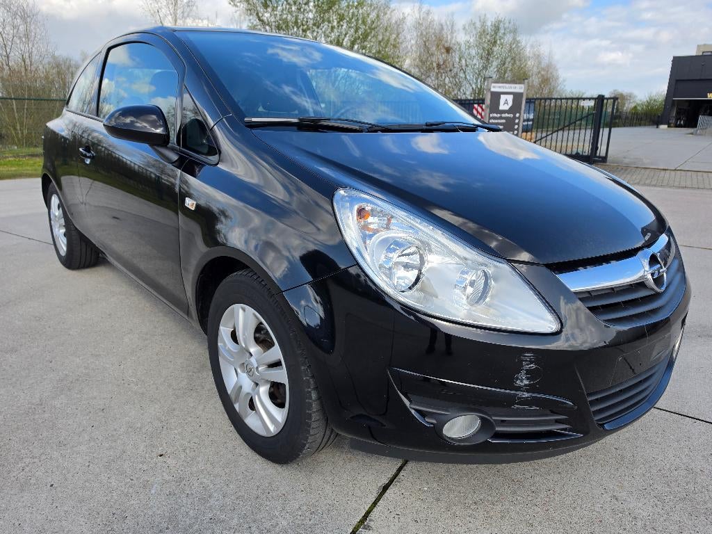 Opel Corsa 1.2i 2008 Airco Gekeurd v Verk + Garantie, Zwart, Electronic Stability Program (ESP), 1229 cc, Zwart