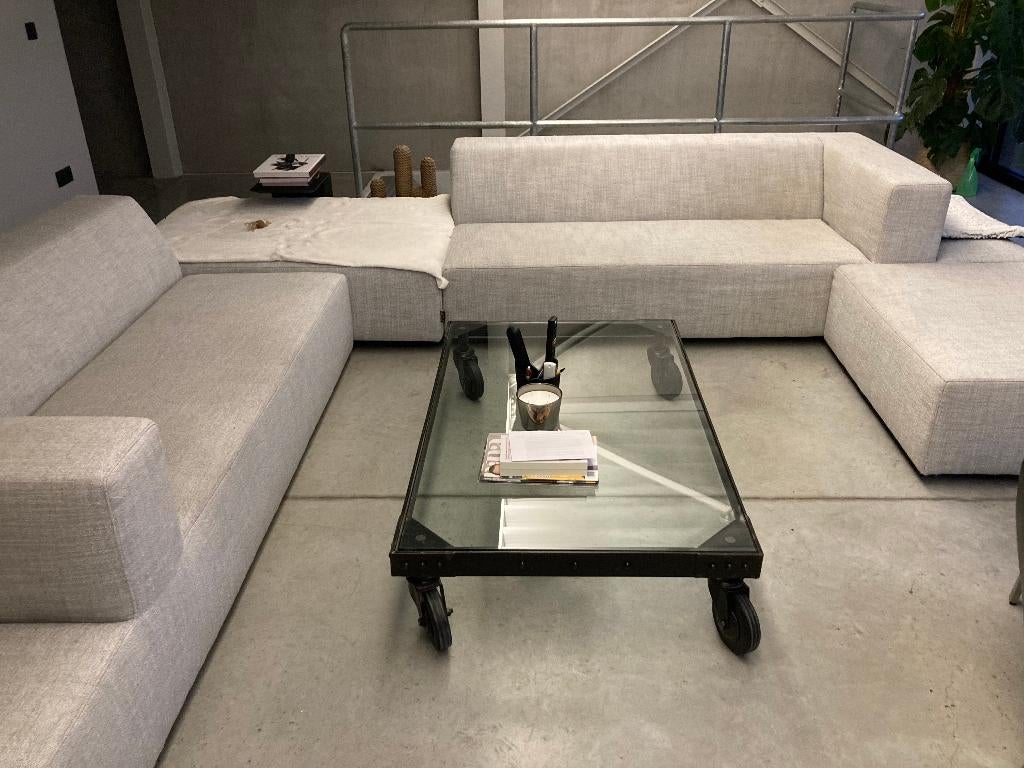 SALONTAFEL, Maison & Meubles, Tables | Tables de salon, Enlèvement, Utilisé, Rectangulaire, Verre