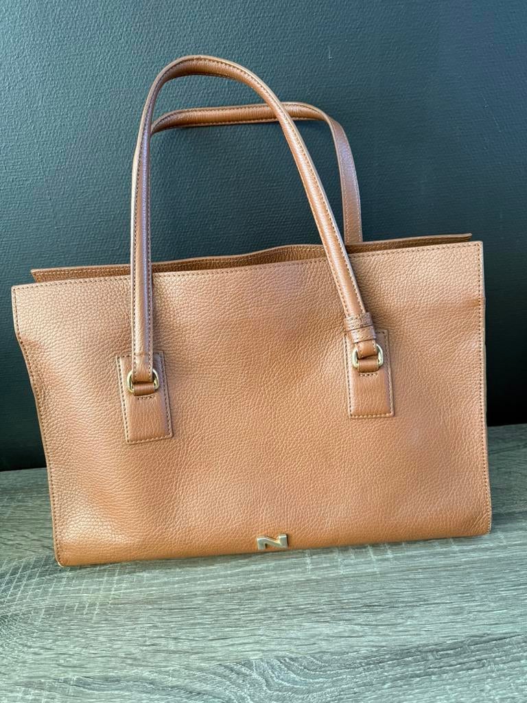 Handtas Nathan - Baume, Camel, Ophalen of Verzenden, Gebruikt, Overige kleuren, Handtas
