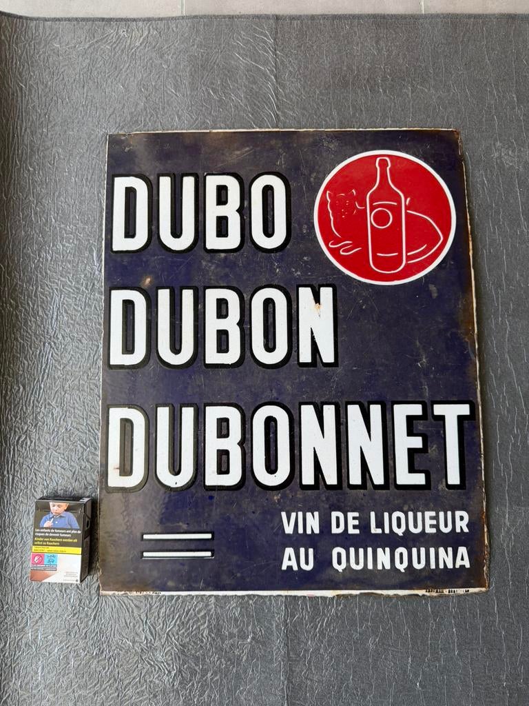 Plaque émaillée dubonnet, Ophalen, Gebruikt