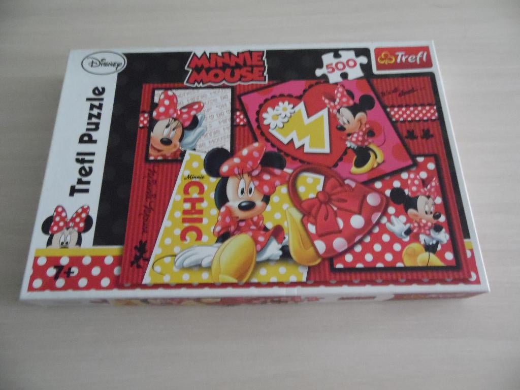 PUZZLE MINNIE MOUSE    500 PIÈCES     DISNEY, Hobby & Loisirs créatifs, Enlèvement ou Envoi, 500 à 1500 pièces, Comme neuf, Puzzle