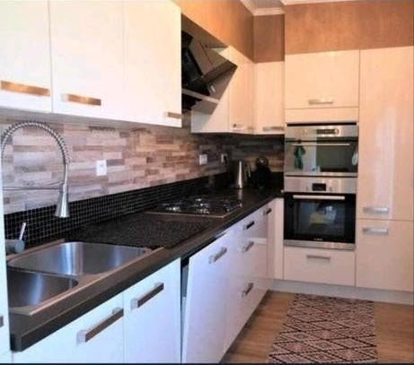 Keuken meubels met werkblad, alu wasbak en kraan, Huis en Inrichting, Ophalen, Hout