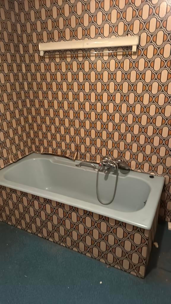 Retro badkuip, Ophalen, Gebruikt, Met bad