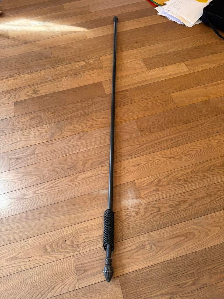 Tringle à rideaux — avec embouts décoratifs — 1m80, Enlèvement, Comme neuf