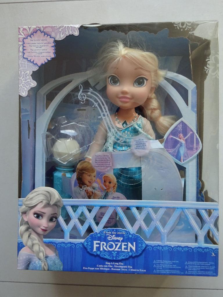 Zingende Elsa met kareoke microfoon en licht, Ophalen of Verzenden, Zo goed als nieuw