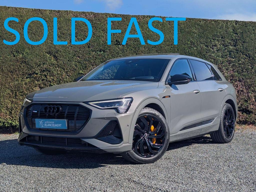Audi Q8 e-tron ! verkocht ! - black edition - opendak -head, Auto's, Audi, Automaat, Gebruikt, 408 pk, Q8 e-tron