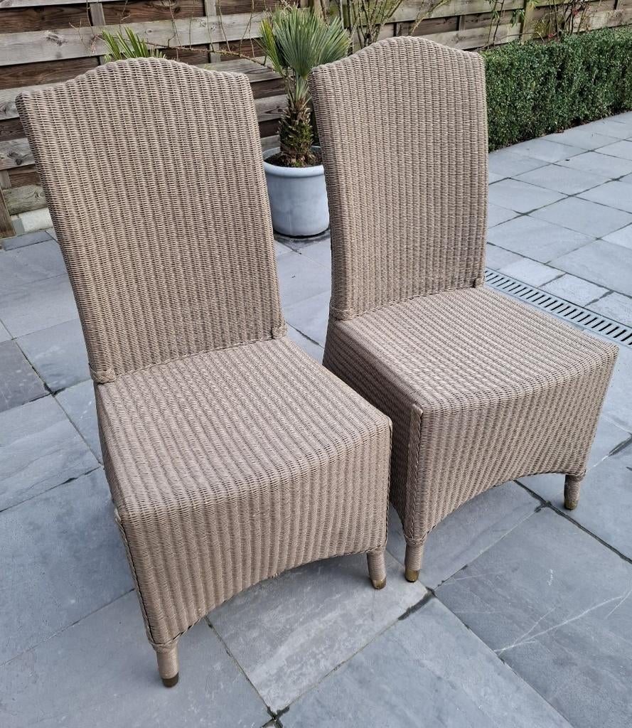 2 rotan stoelen (Vincent Sheppard), Ophalen, Gebruikt, Twee, Bruin