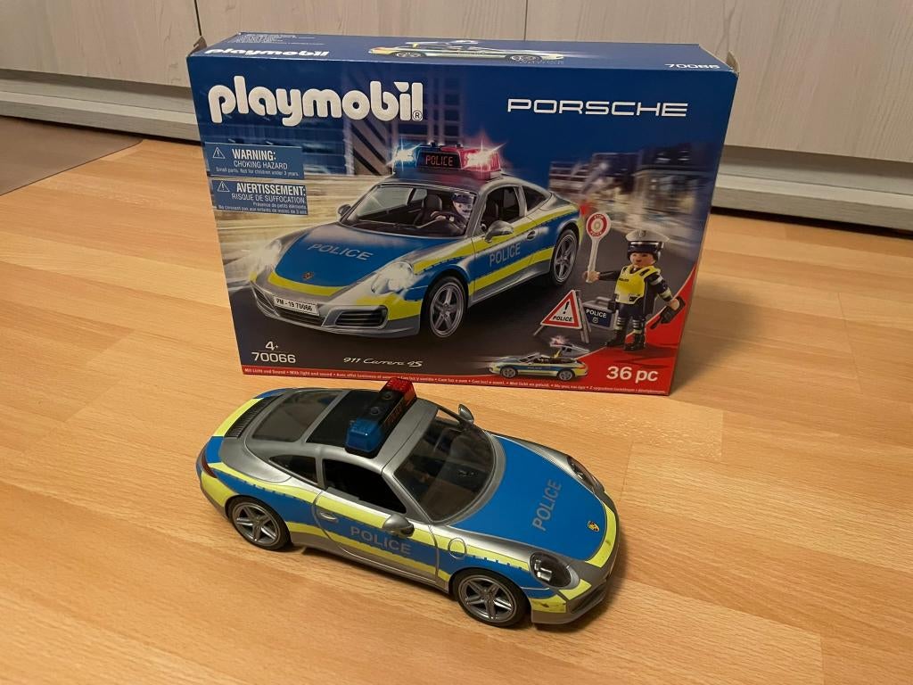 Playmobil Porsche police 70066 (+4 ans), Ophalen, Gebruikt