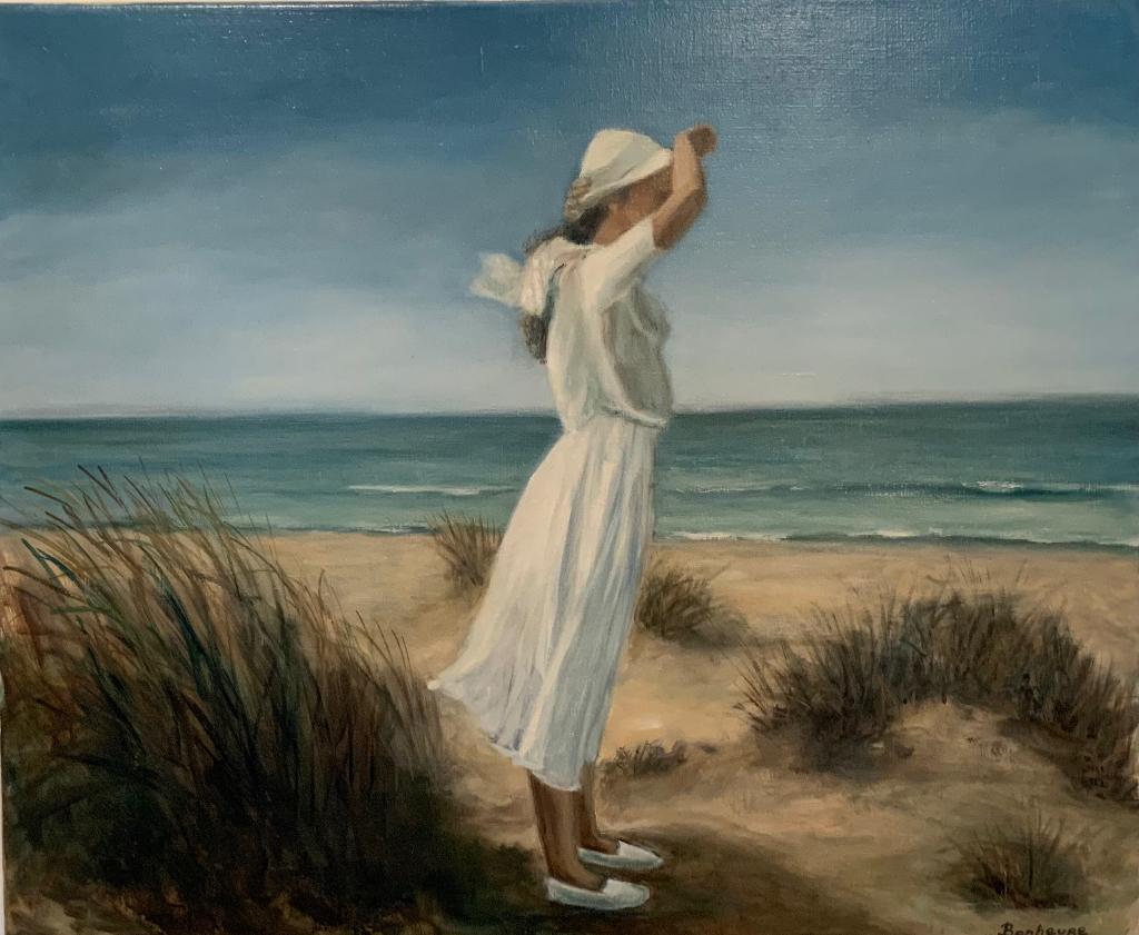 Schilderij Dame in de duinen, Enlèvement