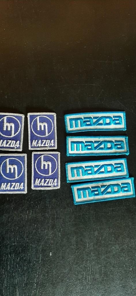 Patchs Mazda 4 x 5 cm sur 7 cm, 4 x 11 cm sur 3 cm, Autos : Divers, Autocollants de voiture, Enlèvement ou Envoi