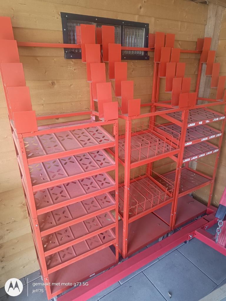 Wurth magazijnrekken op wielen,3 stuks., Zakelijke goederen, Ophalen