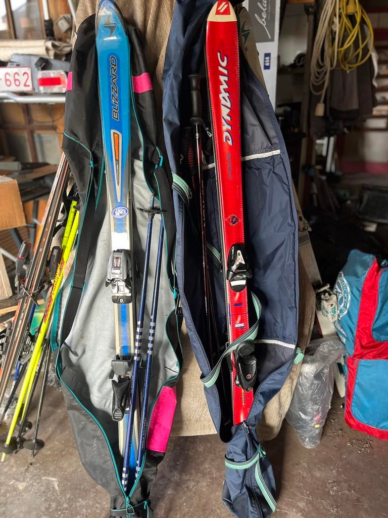ski en zak  stok, Ophalen, Zo goed als nieuw