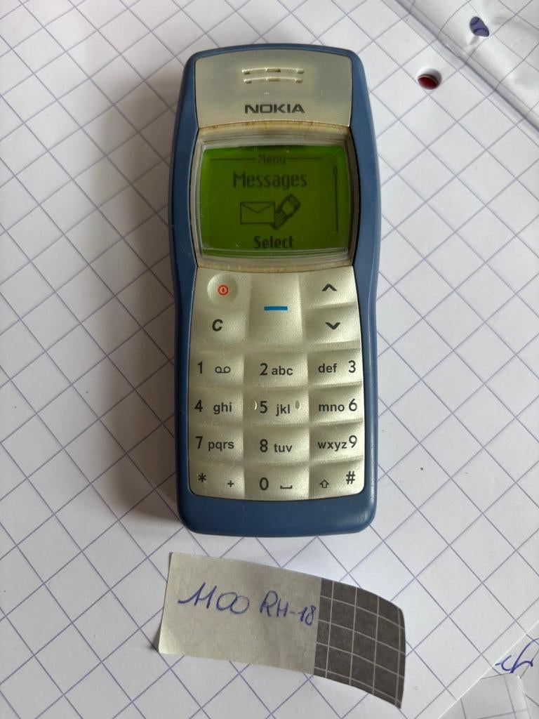 Nokia 1100 (ancien téléphone Y2K), Télécoms, Enlèvement ou Envoi, Classique ou Candybar, Clavier physique, Utilisé