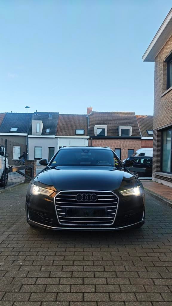 Audi A6 2.0 Diesel Zetelverwarming Xenon Velgen Euro 6b GPS, Auto's, 100 kW, Zwart, Leder, Bedrijf