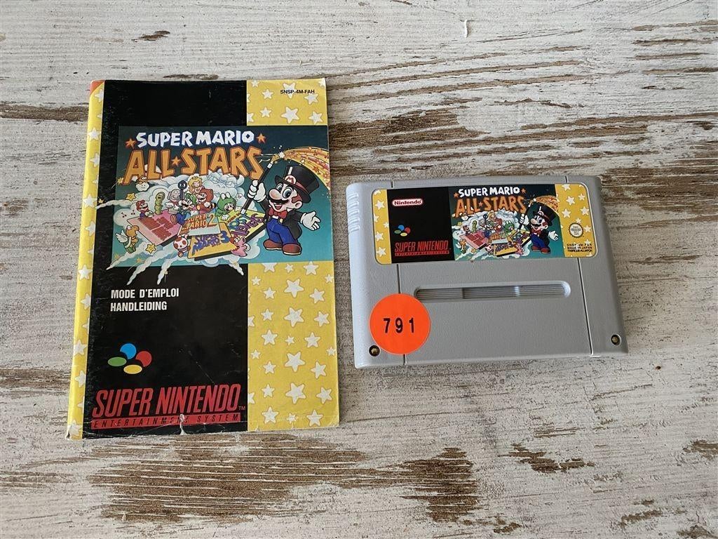 super nintendo super mario all stars incl boekje [1394], Envoi, Comme neuf