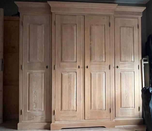 Garde robe Dressing Chêne massif rustique, Enlèvement, Utilisé, Chêne