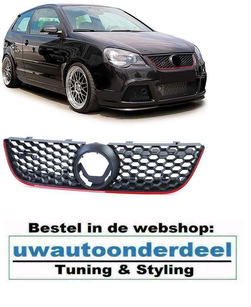 GTI Look Sport Grill Rode Bies Geschikt voor VW Polo 9N3 200, Envoi