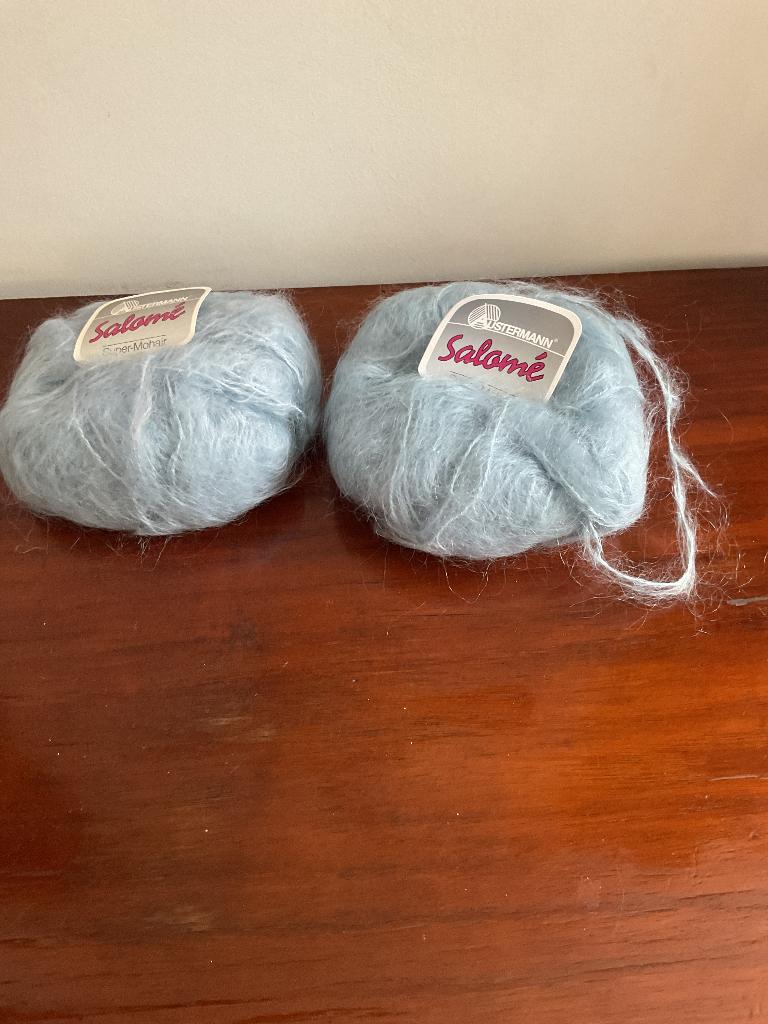 Prachtige nieuwe breiwol, lichtblauwe mohair, top kwaliteit, Hobby en Vrije tijd, Ophalen of Verzenden, Nieuw, Breien of Haken