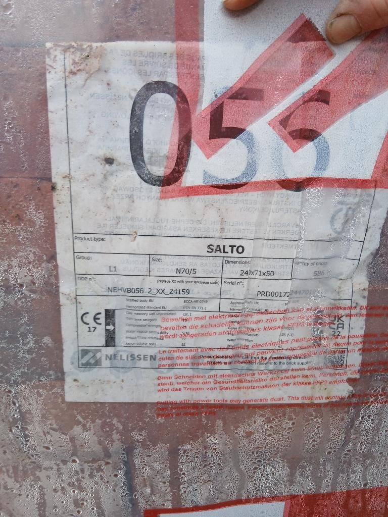 lot gevelstenen salto, Enlèvement, Neuf, Briques