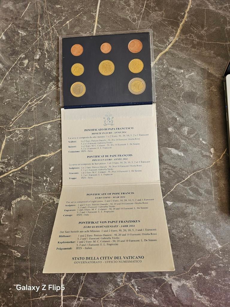 Coffret Euro Vatican 2014 Pape François, Enlèvement ou Envoi