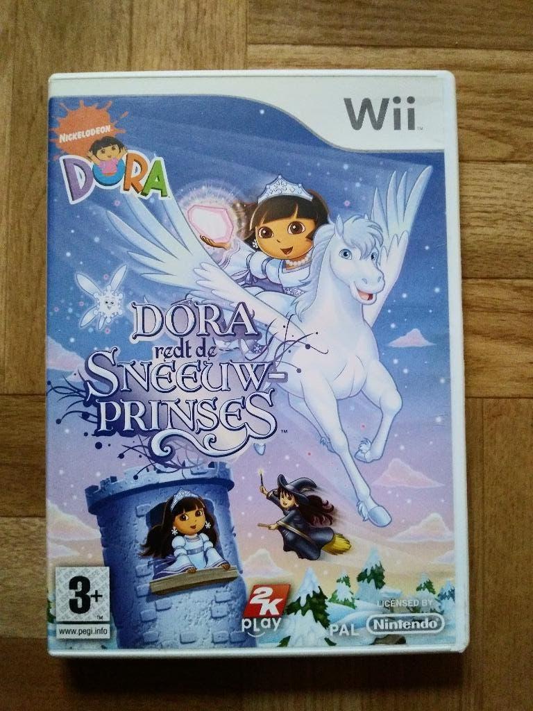 Dora redt de Sneeuwprincess voor Wii en Wii U, Games en Spelcomputers, Games | Nintendo Wii, Avontuur en Actie, 2 spelers, Eén computer