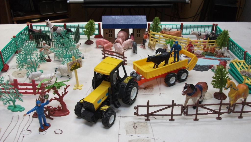 FERME, JUNGLE ET DINOSAURES, Enlèvement ou Envoi, Comme neuf