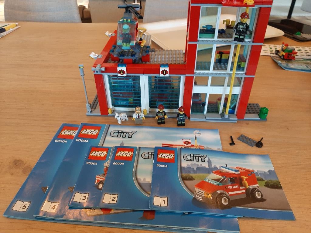 Lego City Fire set 60004 Fire Station, Ophalen of Verzenden, Gebruikt, Complete set, Lego
