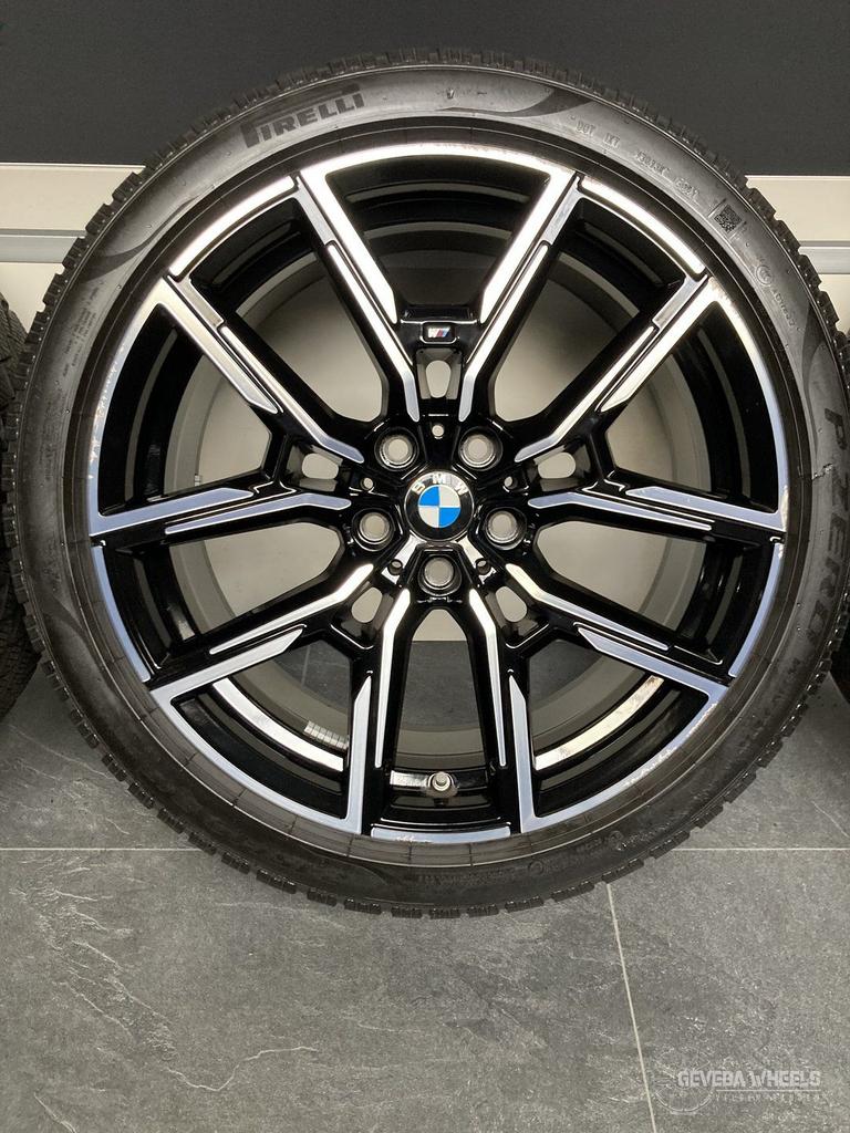 19” originele BMW I4 G26 velgen + winterbanden 859M 5x112, 19 inch, -, -, Banden en Velgen