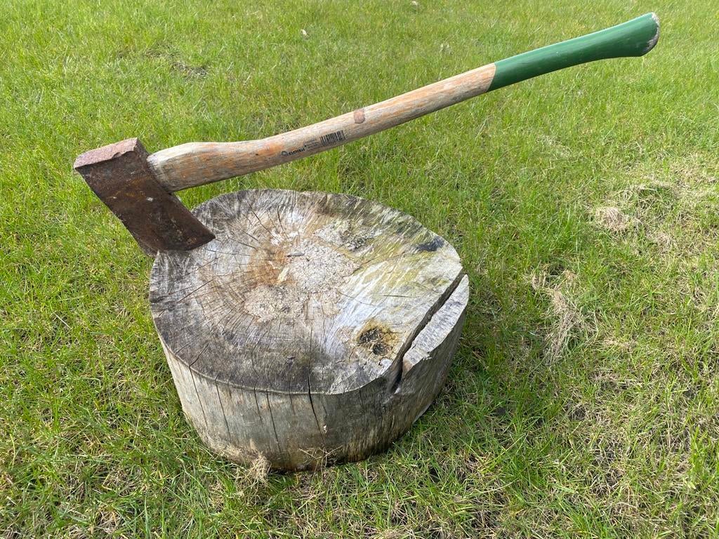 Bijl - kliefhamer - hout kliever - hout hakken, Tuin en Terras, Hand-tuingereedschap, Ophalen, Zo goed als nieuw