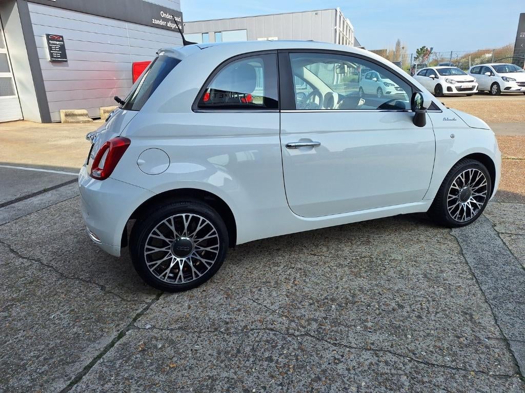Fiat 500 1.0 Hybrid, Auto's, Fiat, Voorwielaandrijving, 4 zetels, Leder en Stof, Wit