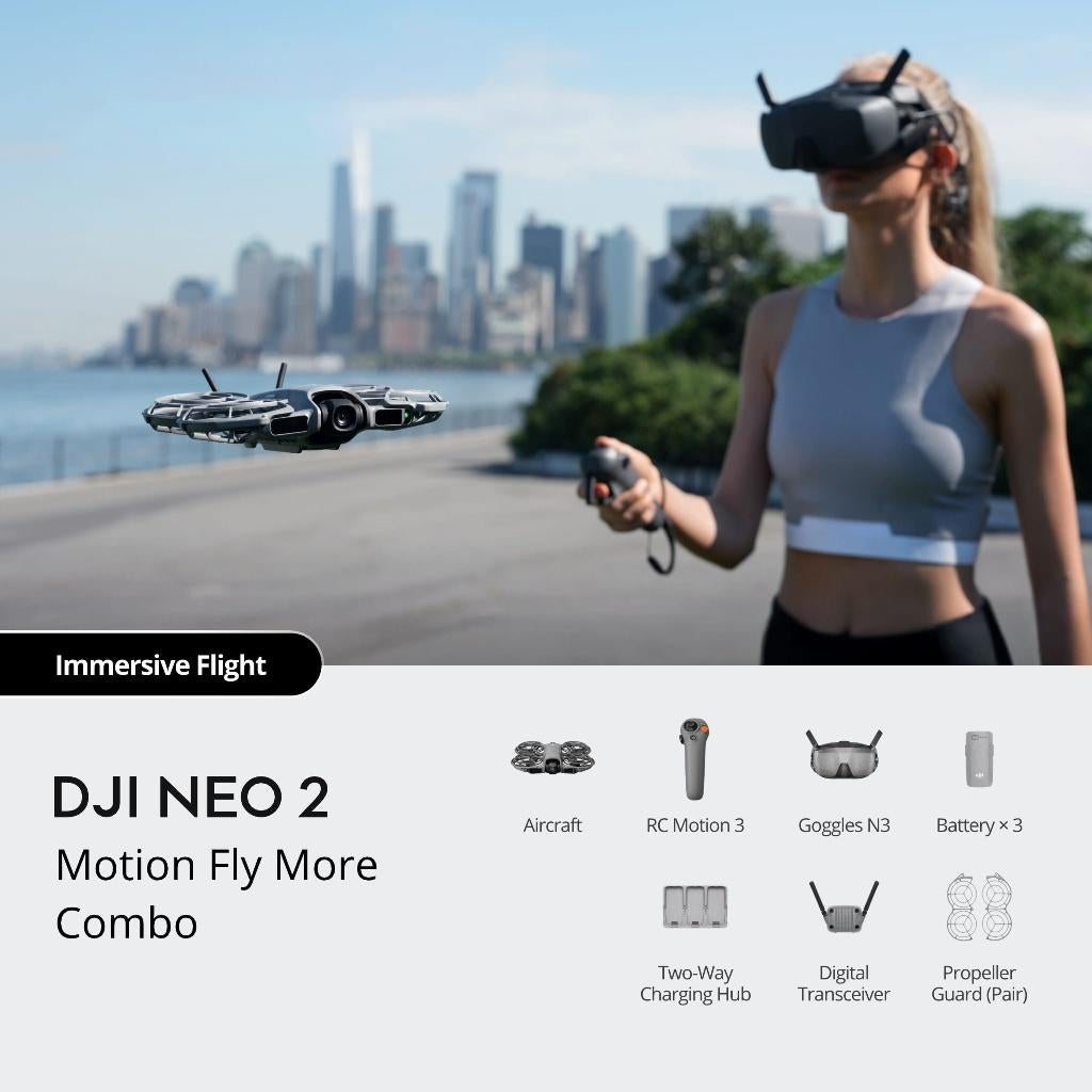 DJI NEO 2 MOTION FLY MORE COMBO + GRATIS EXTRA'S, Return to Home, Cameradrone, Nieuw, DJI