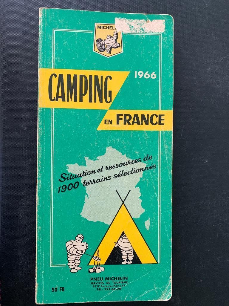 Ancien guide Michelin vert "Camping en France" 1966, Ophalen of Verzenden, Gebruikt