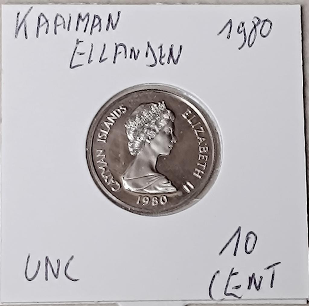 munt Kaaiman eilanden 10 cent 1980 UNC, Ophalen of Verzenden
