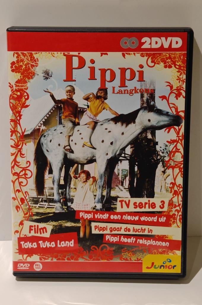 Pippi Langkous – 2DVD Box | TV Serie 3 + Film Taka Tuka Land, Cd's en Dvd's, Avontuur, Alle leeftijden, Boxset, Ophalen of Verzenden
