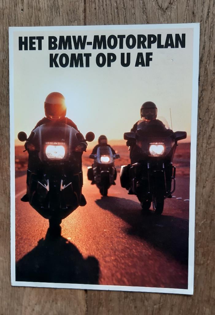 Folder: Het BMW-motorplan komt op u af, Motoren, Handleidingen en Instructieboekjes, Ophalen of Verzenden, BMW