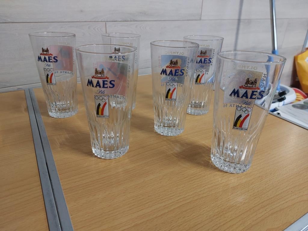 Alken Maes Atlanta 96 Équipe Olympique Belge, Enlèvement ou Envoi, Comme neuf, Verre à bière