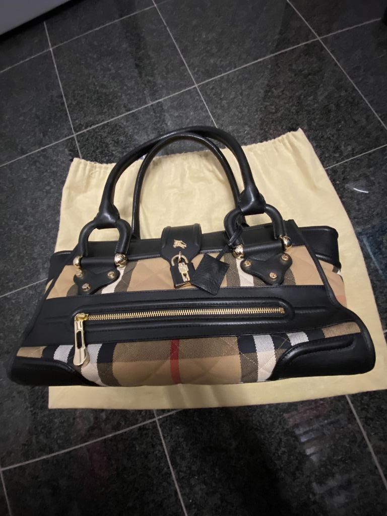 Zeer mooie originele Burberry handtas, Ophalen, Zo goed als nieuw, Beige, Handtas