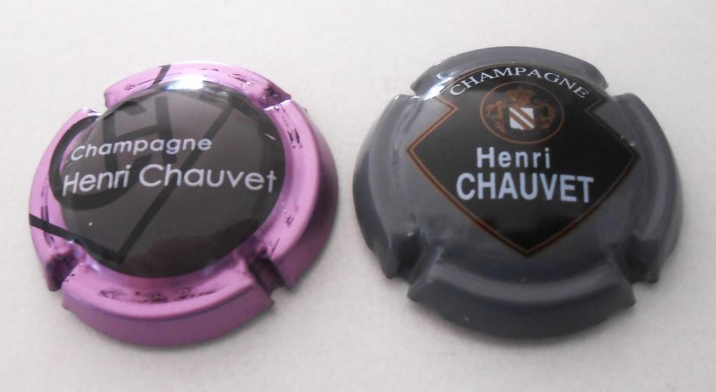 2 champagnecapsules - Henri Chauvet - 2,50 euro, Ophalen of Verzenden